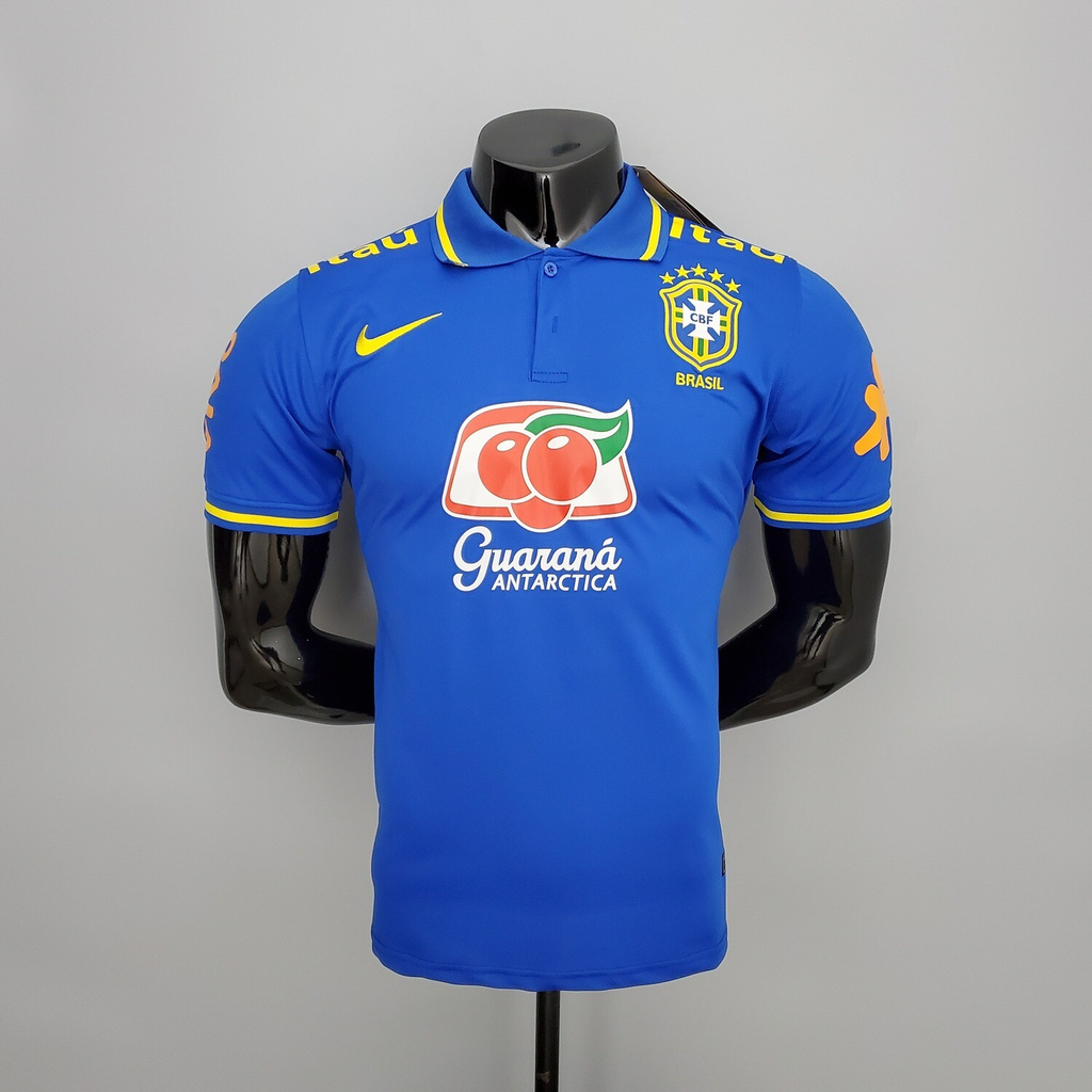 Camisa Polo Brasil 2021 Nike Azul