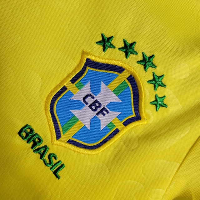 Body Baby Brasil Copa de 2022 Torcedor Nike - Amarelo