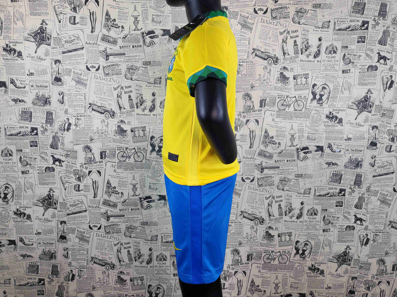 kit Camisa Seleção Brasileira Infantil 2020/2021 Uniforme 1