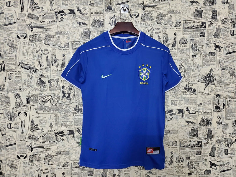 Camisa Seleção Brasileira II 1998 Retrô Azul