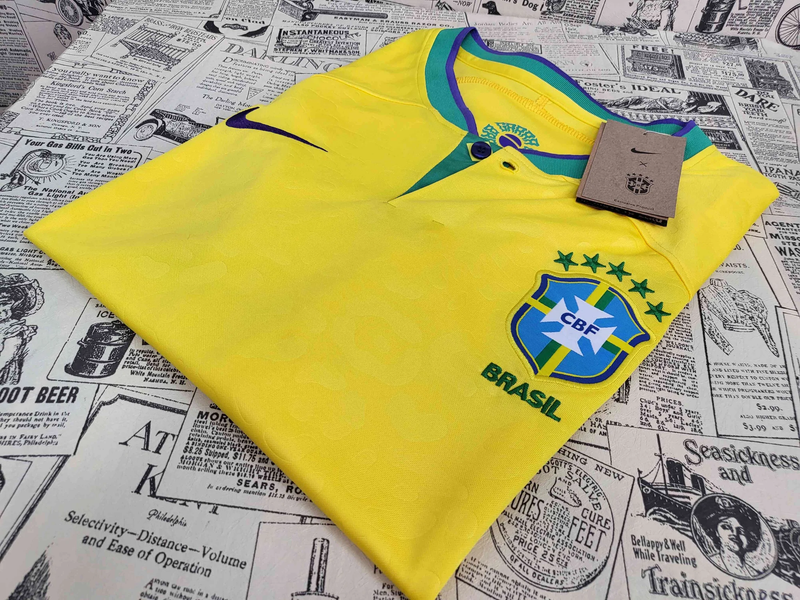 Camiseta Nike Brasil I 2022/23 Supporter Masculino - Amarela (Malha  Tailandesa 1.1)