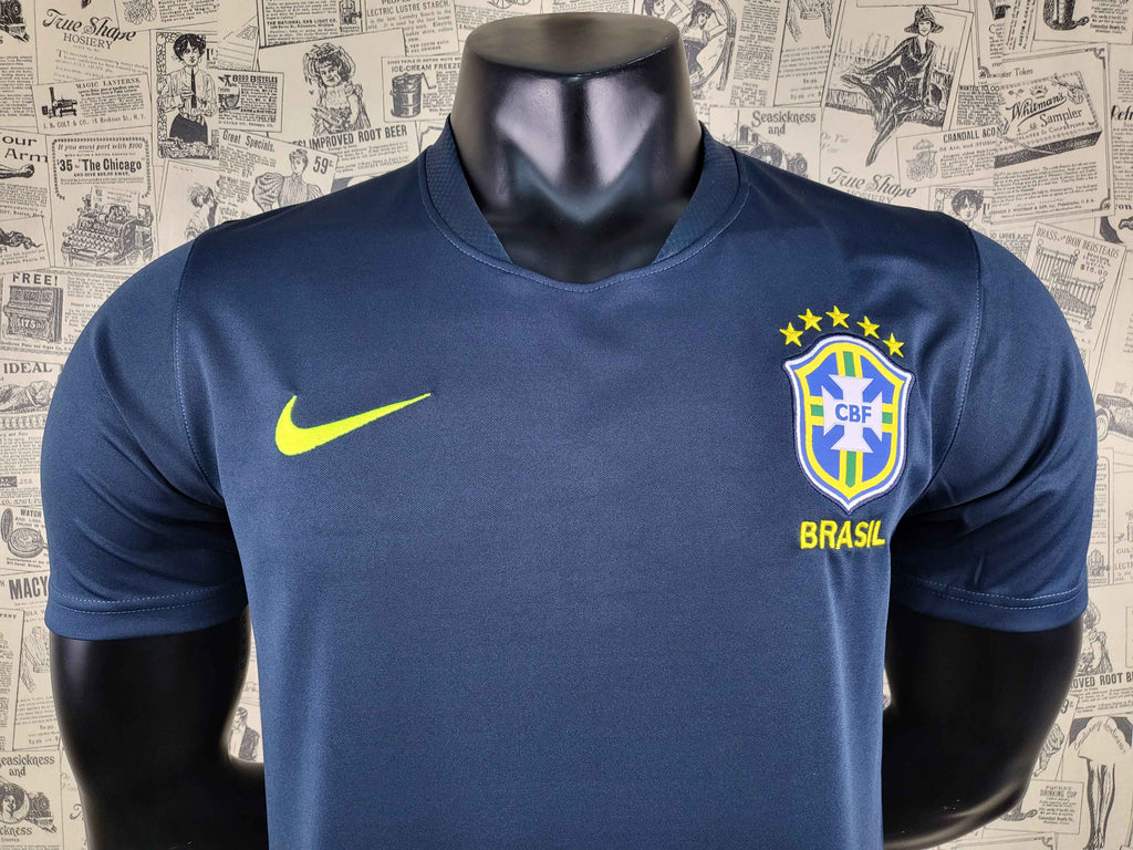 Camisa Camiseta Brasil Seleção Brasileira Nike Azul P Oficial