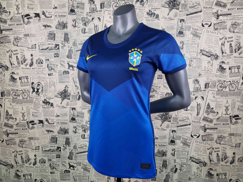 Camisa da Seleção Brasileira Azul Degradê - Torcedora - Feminina