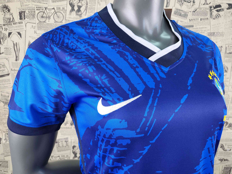 Camisa Brasil 2022 Nike Feminina Copa - Azul